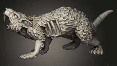 Animal figurines (GIANT RODENT, STKJ_5017) 3D models for cnc