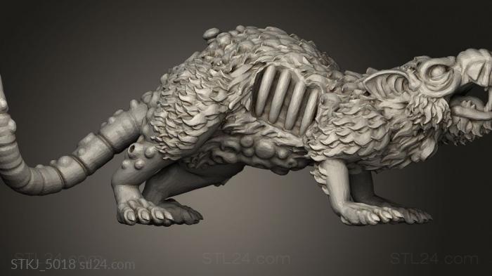 Animal figurines (GIANT RODENT, STKJ_5018) 3D models for cnc