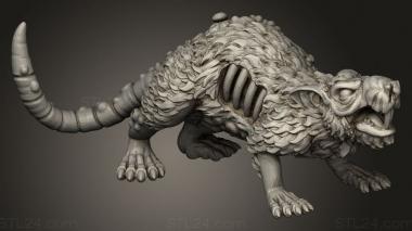 Animal figurines (GIANT RODENT, STKJ_5018) 3D models for cnc