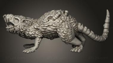 Animal figurines (GIANT RODENT, STKJ_5018) 3D models for cnc