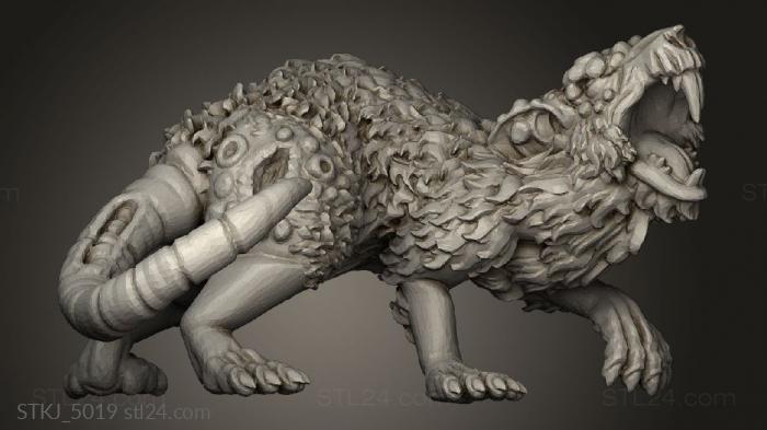 Animal figurines (GIANT RODENT, STKJ_5019) 3D models for cnc