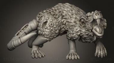 Animal figurines (GIANT RODENT, STKJ_5019) 3D models for cnc