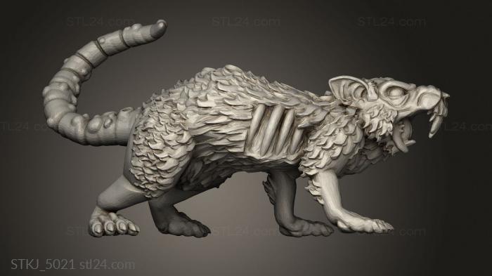 Animal figurines (GIANT RODENT, STKJ_5021) 3D models for cnc
