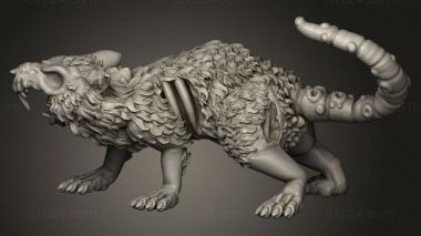 Animal figurines (GIANT RODENT, STKJ_5021) 3D models for cnc