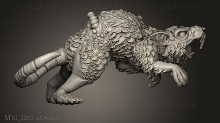 Animal figurines (GIANT RODENT, STKJ_5022) 3D models for cnc