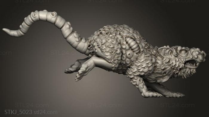 Animal figurines (GIANT RODENT, STKJ_5023) 3D models for cnc