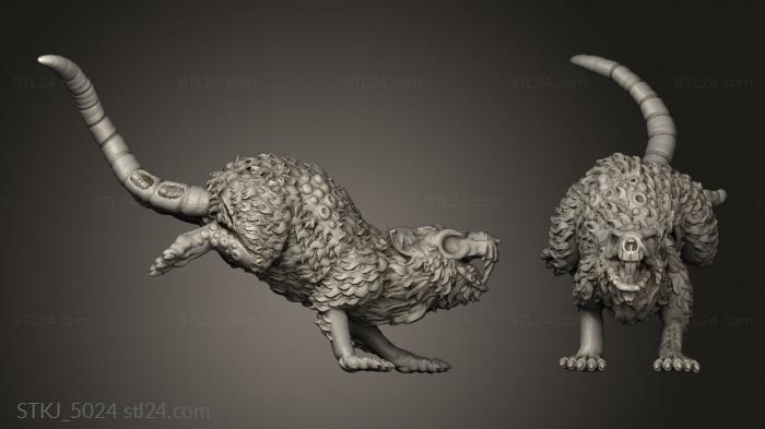 Animal figurines (GIANT RODENT, STKJ_5024) 3D models for cnc
