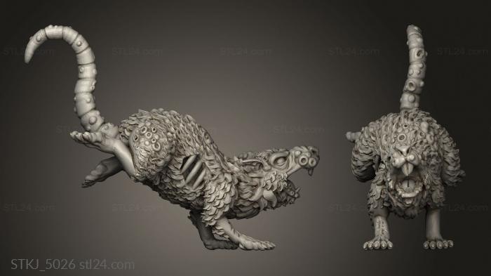 Animal figurines (GIANT RODENT, STKJ_5026) 3D models for cnc