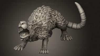 Animal figurines (GIANT RODENT, STKJ_5035) 3D models for cnc