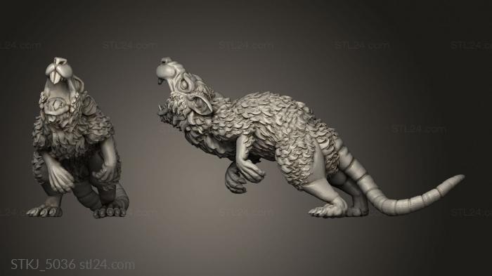 Animal figurines (GIANT RODENT, STKJ_5036) 3D models for cnc