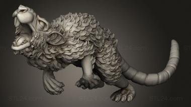 Animal figurines (GIANT RODENT, STKJ_5036) 3D models for cnc