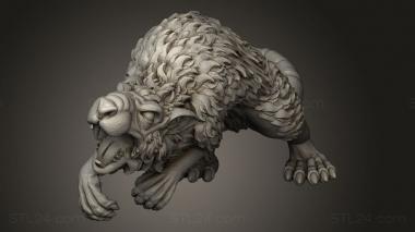 Animal figurines (GIANT RODENT, STKJ_5039) 3D models for cnc