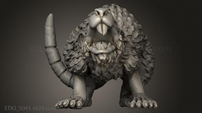 Animal figurines (GIANT RODENT, STKJ_5041) 3D models for cnc