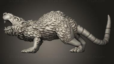 Animal figurines (GIANT RODENT, STKJ_5041) 3D models for cnc