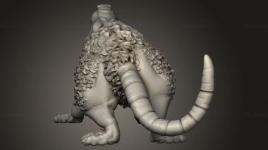 Animal figurines (GIANT RODENT, STKJ_5041) 3D models for cnc