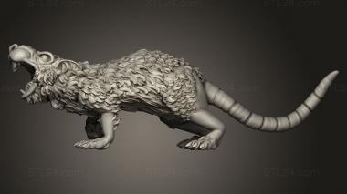 Animal figurines (GIANT RODENT, STKJ_5044) 3D models for cnc