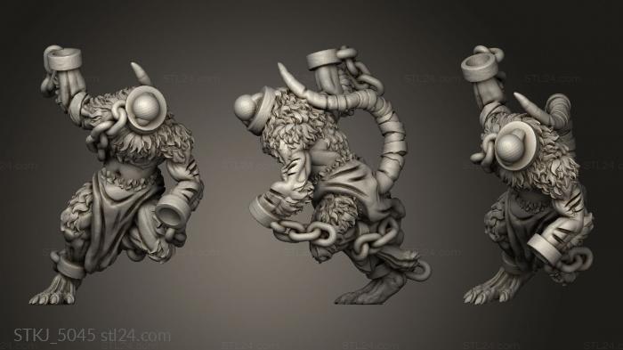Animal figurines (Ravenous Horde RABID VES Bodies, STKJ_5045) 3D models for cnc
