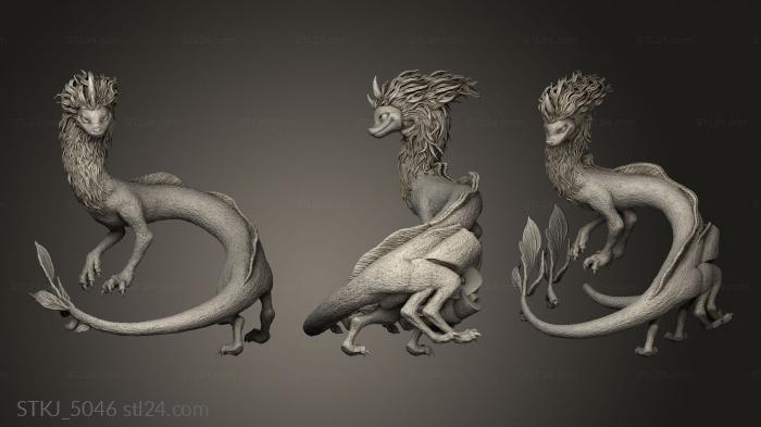 Animal figurines (Raya and the last Dragon Sisu Belly, STKJ_5046) 3D models for cnc