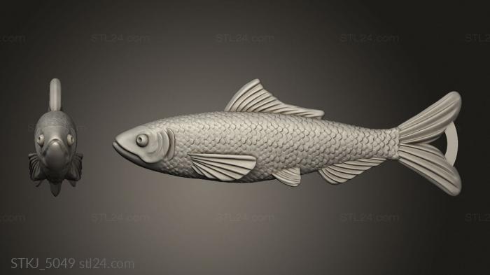 Animal figurines (Red Herring, STKJ_5049) 3D models for cnc