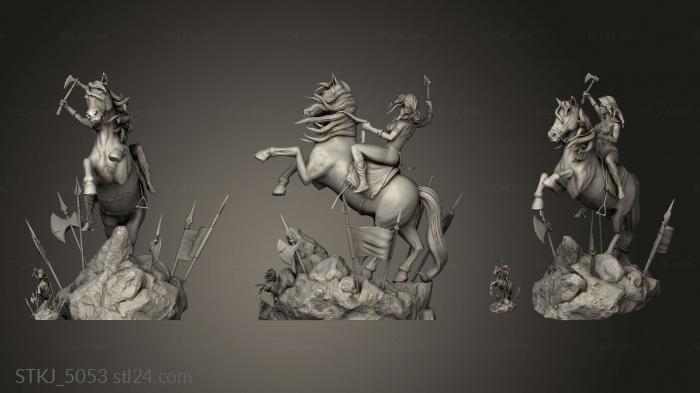 Animal figurines (Red Sonja Axe GU, STKJ_5053) 3D models for cnc