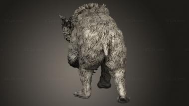 Animal figurines (riders Owlbear, STKJ_5070) 3D models for cnc