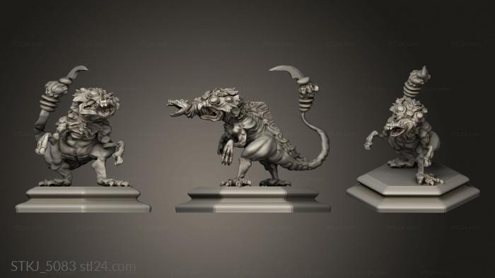 Animal figurines (Rough and Tumble Horde mr monster, STKJ_5083) 3D models for cnc