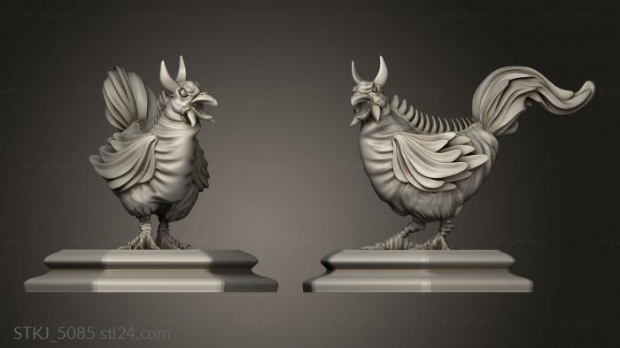 Animal figurines (Rough and Tumble Rough chick, STKJ_5085) 3D models for cnc