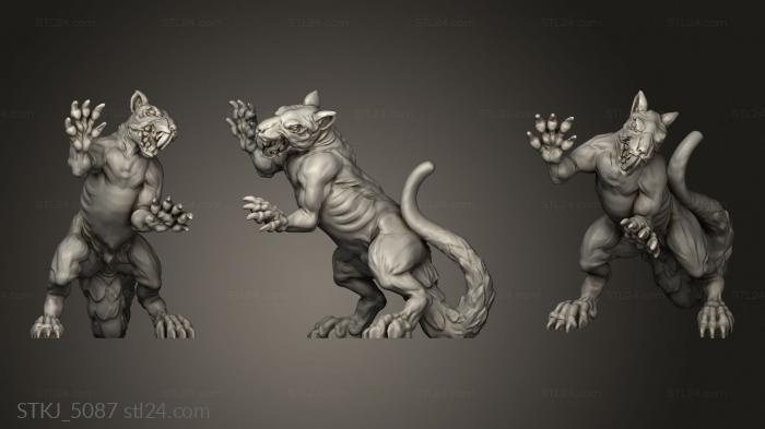 Animal figurines (Rouss Rats ROU ROUS, STKJ_5087) 3D models for cnc