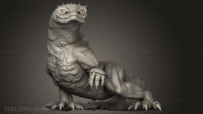 Animal figurines (Desert Lizard Wild, STKJ_5091) 3D models for cnc