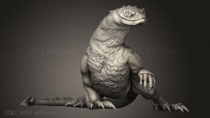 Animal figurines (Desert Lizard Wild, STKJ_5092) 3D models for cnc