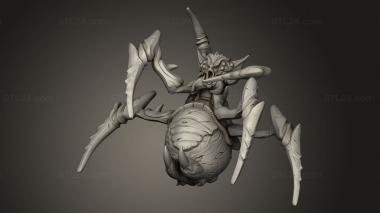 Animal figurines (Desert Spider Sting Attack, STKJ_5094) 3D models for cnc