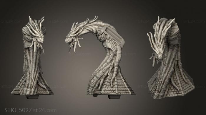 Animal figurines (Hunting Horror Tower, STKJ_5097) 3D models for cnc