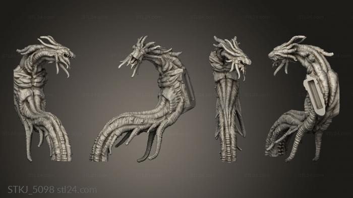 Animal figurines (Hunting Horror, STKJ_5098) 3D models for cnc