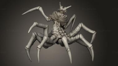 Animal figurines (Spider Leng, STKJ_5103) 3D models for cnc