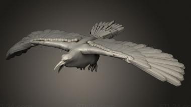 Animal figurines (LORD Corax Pri Crow, STKJ_5107) 3D models for cnc