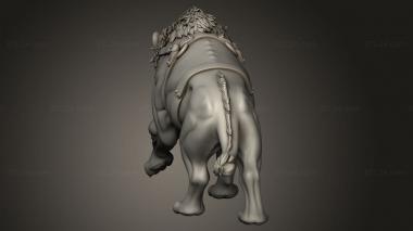 Animal figurines (SABERTOOTH, STKJ_5114) 3D models for cnc