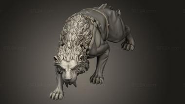 Animal figurines (SABERTOOTH, STKJ_5117) 3D models for cnc