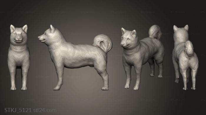 Animal figurines (Samurai Fyard Chicken, STKJ_5121) 3D models for cnc