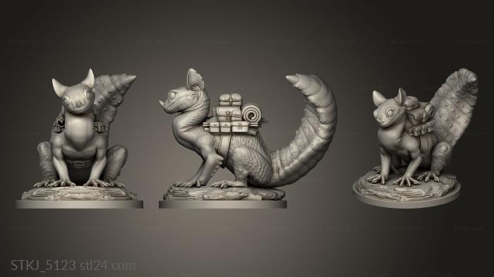 Animal figurines (Sand Bounder Mount accesories, STKJ_5123) 3D models for cnc