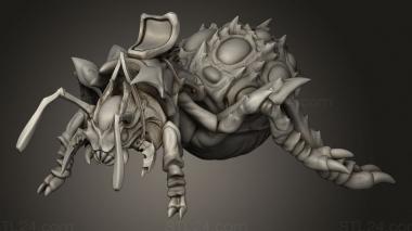 Animal figurines (Sand Raiders zeuron kank, STKJ_5127) 3D models for cnc