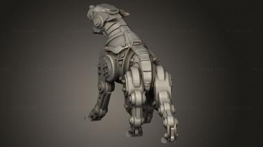 Animal figurines (Sauberen Dogs Cyber Mastiff Dog, STKJ_5131) 3D models for cnc