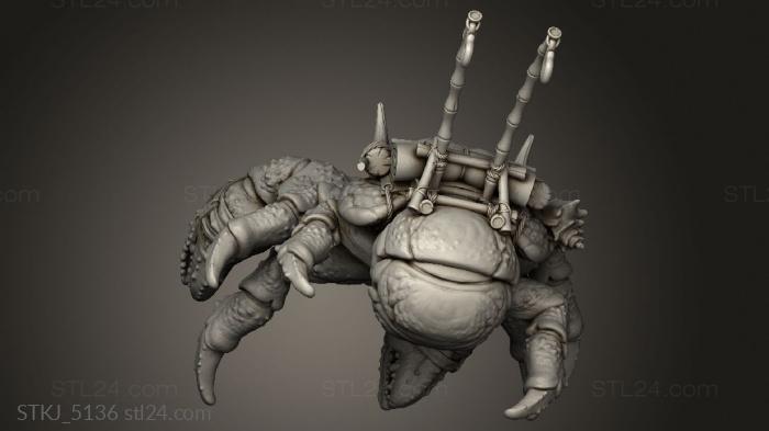 Animal figurines (Scissorlock crab suited, STKJ_5136) 3D models for cnc