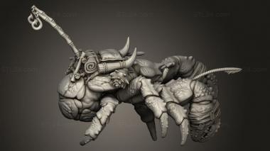 Animal figurines (Scissorlock crab suited, STKJ_5136) 3D models for cnc