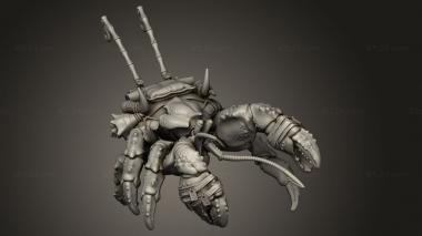 Animal figurines (Scissorlock crab suited, STKJ_5136) 3D models for cnc