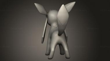 Animal figurines (Scrazyone Glaceon, STKJ_5137) 3D models for cnc