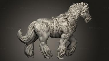 Animal figurines (Secret The Crimson Troupe Horse NEEDS, STKJ_5139) 3D models for cnc