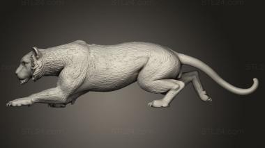 Animal figurines (Seelie Court Ansakara Tiger, STKJ_5140) 3D models for cnc