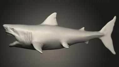 Animal figurines (shark, STKJ_5143) 3D models for cnc