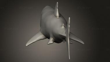 Animal figurines (shark, STKJ_5143) 3D models for cnc