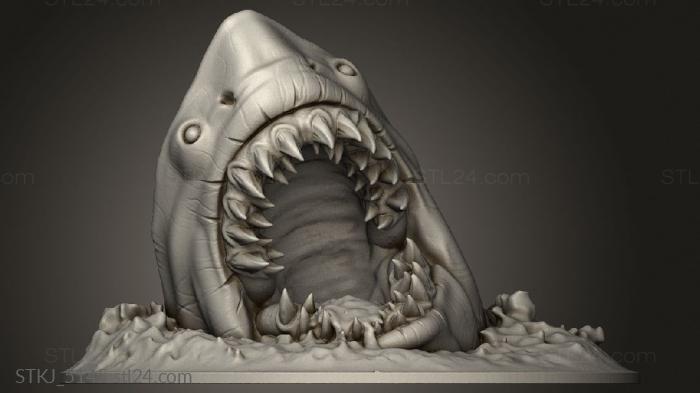 Animal figurines (shark, STKJ_5145) 3D models for cnc